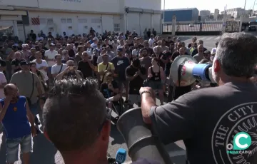 Asamblea de los trabajadores del metal durante la huelga el pasado mes de julio. 