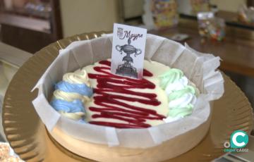 Tarta de queso artesanal de Maype elaborado con motivo del Trofeo Carranza.