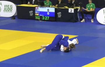 Competición deportiva de judo en el Complejo Ciudad de Cádiz. 