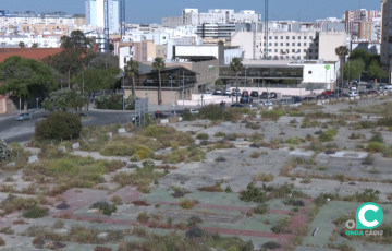 Vista de los terrenos donde se proyecta el equoamiento en la capital gaditana