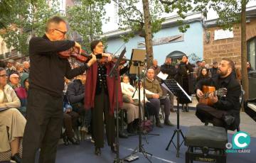 Imagen del recital en la Plaza de Mina 