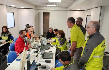 Imagen del Puesto de Mando Avanzado.