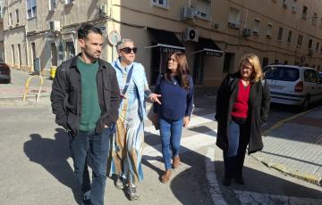 Los ediles de la formación durante su reciente visita 