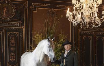 Álvaro Domecq en la Real Escuela de Arte Ecuestre en una imagen de archivo.