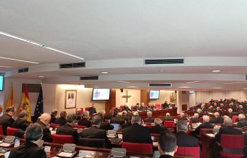 Los obispos reunidos en Asamblea Plenaria, este martes 18 de noviembre.
