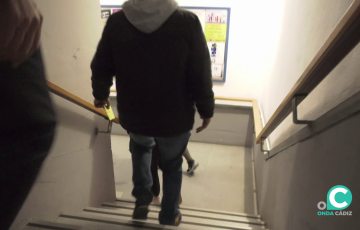 Evacuación en un centro escolar en una imagen de archivo