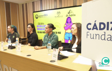 Un momento del encuentro celebrado este jueves en el estadio