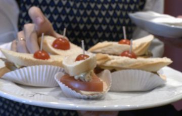 Alguno de los productos servidos durante la cita