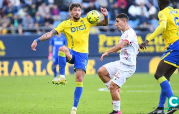 Kovacevic en el encuentro ante la Cultural y Deportiva Leonesa (Foto: Cádiz CF)