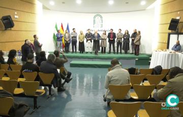 La delegada del Gobierno de la Junta en Cádiz, Mercedes Colombo, participa en un encuentro navideño con periodistas y los responsables de los medios de comunicación en la provincia. 