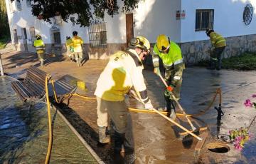 Una de las imágenes que ha dejado el temporal en la comunidad de Andalucía. 
