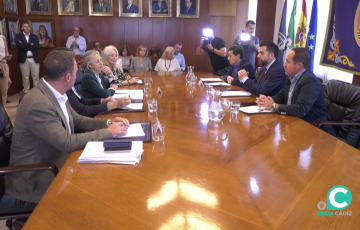 Encuentro de los representantes de las administraciones el pasado octubre