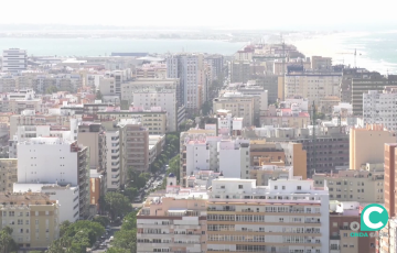 Vista aerea de la capital gaditana