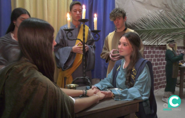 Una de las escenas representadas por los alumnos del centro