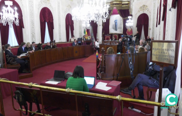 Imagen de la sesión municipal celebrada este jueves