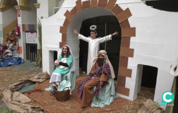 Una de las escenas recreadas en el centro