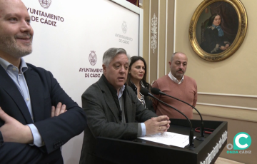Óscar Torres durante su intervención ante los medios este martes