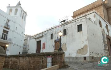 Imagen actual del exterior de la iglesia de Santa Cruz.