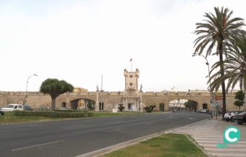 Vista del espacio arquitectónico en ciudad