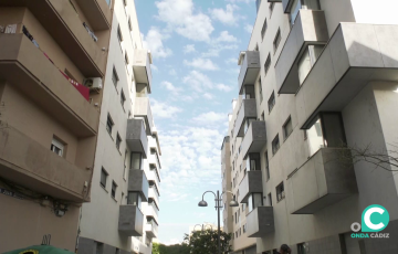 Fachadas de las viviendas públicas de San Juan Bosco 