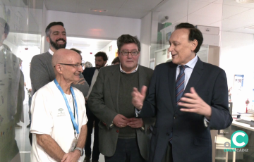 Un momento del encuentro en la sede del Instituto de Investigación e Innovación Biomédica de Cádiz