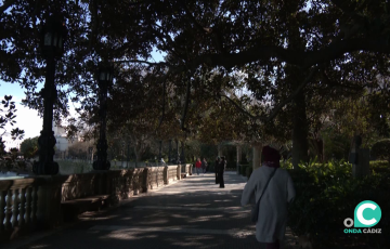 Zona de los jardines Clara Campoamor donde tuvo lugar el suceso