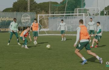 Imagen de la sesión celebrada a puerta cerrada en la Ciudad Deportiva (Foto: Cádiz CF)