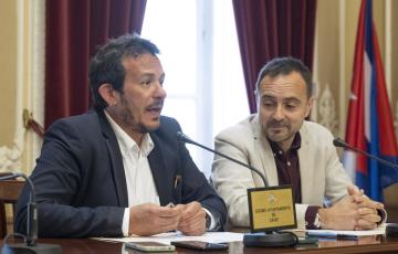  José María González con el concejal de Hacienda en 2023