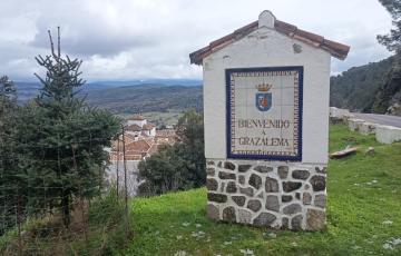 Entrada a la localidad serrana