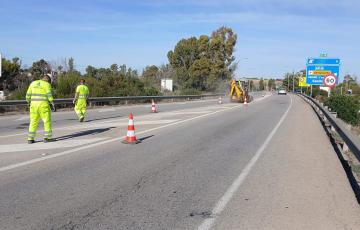  Imagen de archivo de obras en la autovía A-381 entre Jerez y Los Barrios