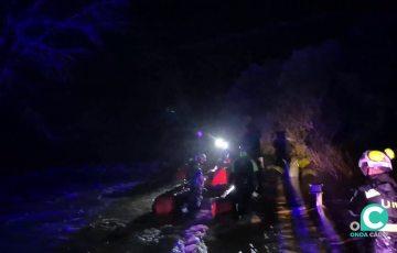 Efectivos de la UME en labores de rescate en la provincia 