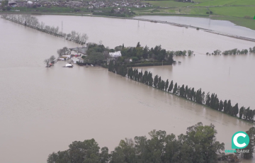 Vista aérea de una de las zonas afectadas, en una imagen cedida por la Junta de Andalucía. 