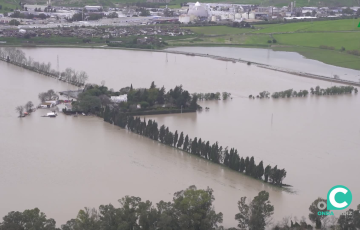 Una de las zonas inundadas por efectos de las abundantes lluvias de las útlimas semanas