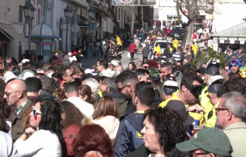 Concentración en una de las jornadas en la capital gaditana