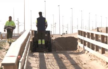 La Junta comienza los trabajo de limpieza y adecentamiento del Eurovelo tras los temporales.