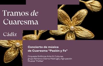 Cartel del concierto benéfico de música cofrade 'Pasión y Fe' que se celebrará este lunes. 