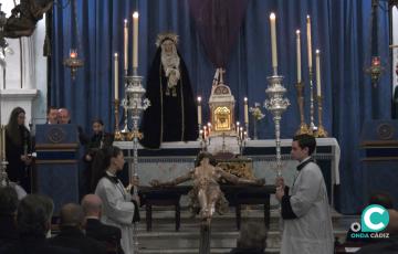 La imagen del Santísimo Cristo del Perdón en la iglesia de San Juan de Dios. 