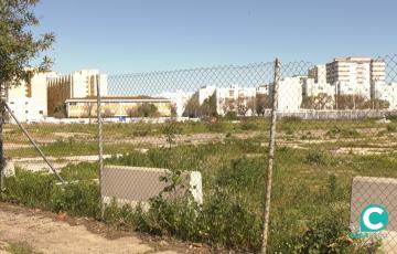 Solar donde se construirá el nuevo hospital de Cádiz. 