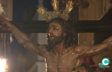 Detalle del Cristo de la hermandad de la Madrugada