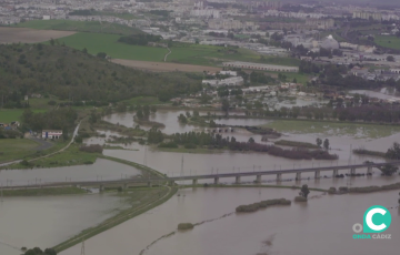 Imagen aerea de las zonas afectadas 