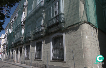 Estado actual del inmueble donde se ubicará la infraestructura sanitaria en la capital gaditana