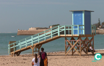 El nuevo equipamiento listo para su uso a la orilla de la playa viñera