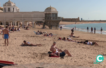La playa de La Caleta durante esta semana