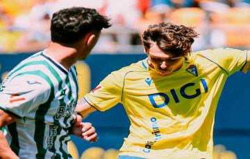 El gol del Cádiz CF ha sido obra de Arribas. Foto del Cádiz CF