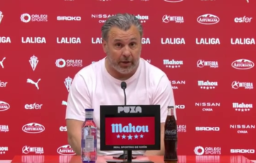 El técnico cadista, Sergio González, en una atención a los medios de comunicación. 