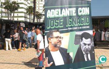 Adelante Andalucía realiza una ruta de los mercadillos en el Piojito de Cádiz.