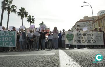 Manifestación en defensa de los servicios públicos, en una imagen de archivo. 