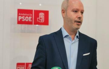 El secretario de la formación socialista en Cádiz durante una rueda de prensa en una imagen de archivo