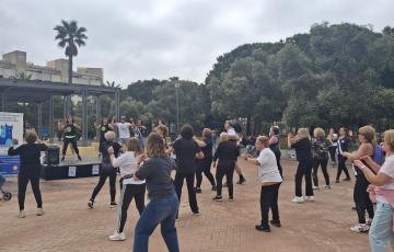 Los asistentes en una de las sesiones deportiva de este encuentro anual.