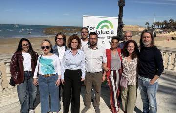 Foto de los integrantes de la candidatura de Por Andalucía